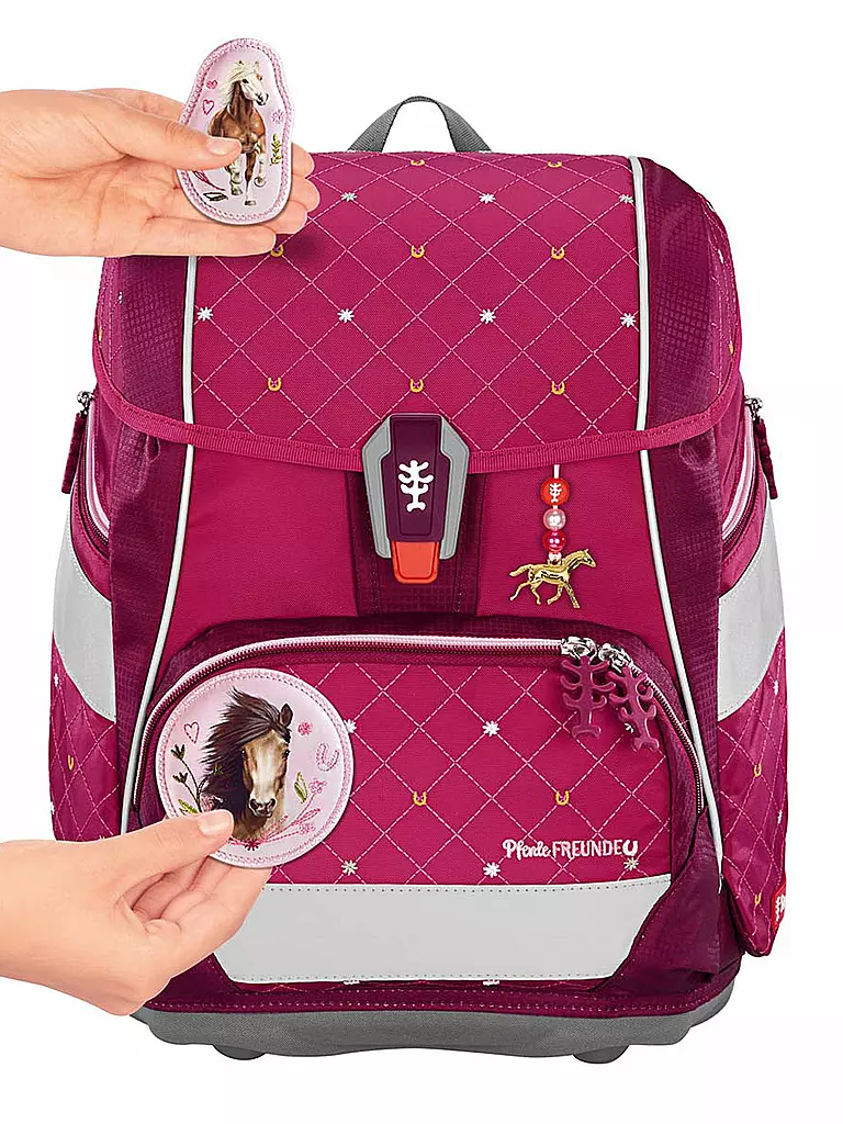 STEP BY STEP | Schultaschen Set 2IN1 Spiegelburg Pferdefreunde | pink