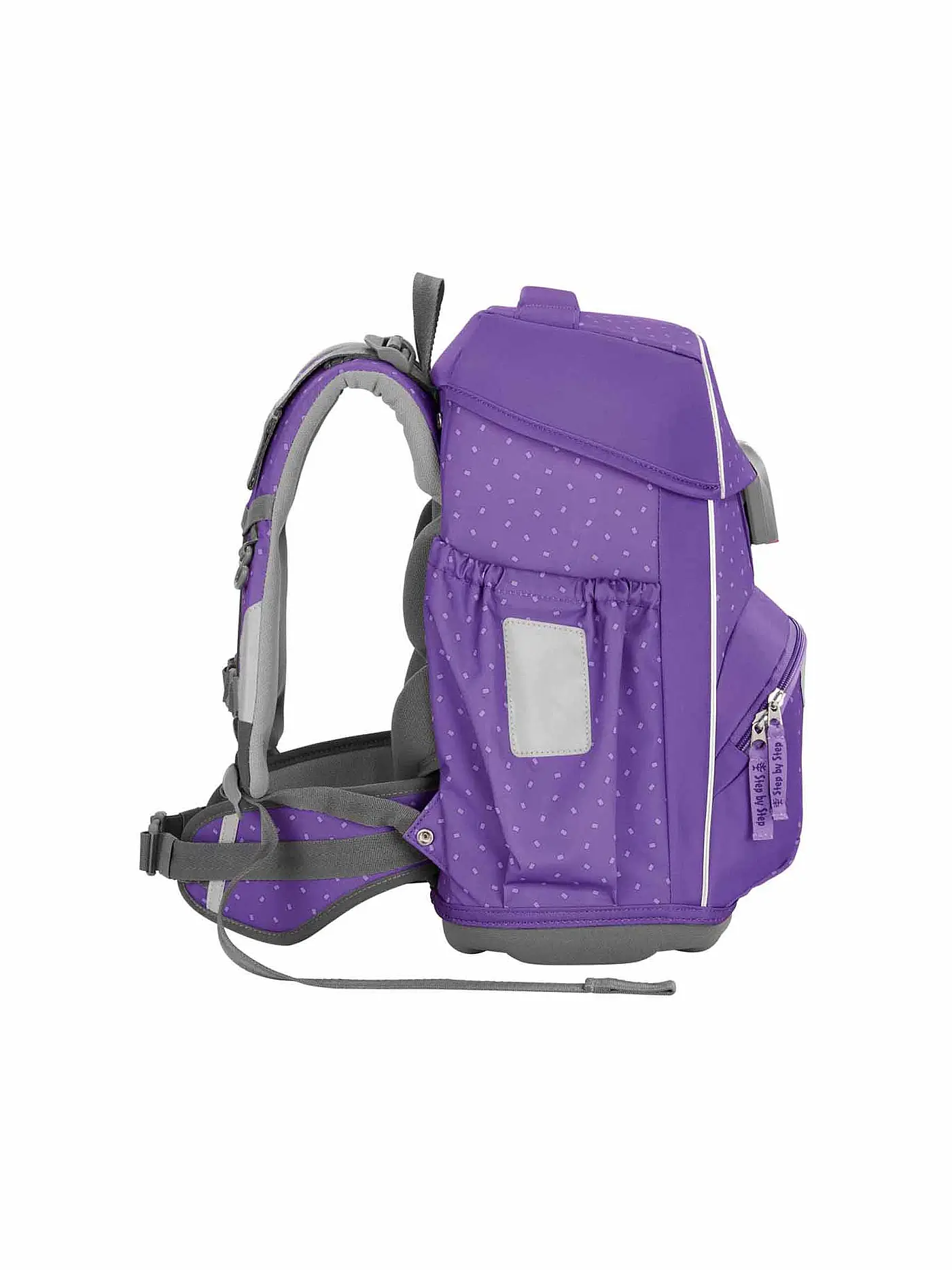 STEP BY STEP | Schultaschen Set 4tlg BASIS Purple Konfetti | lila