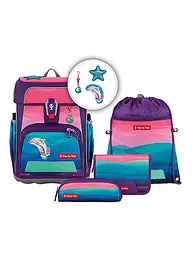 STEP BY STEP | Schultaschen Set 5-teilig  CLOUD Ocean Space Craft Spike  | pink