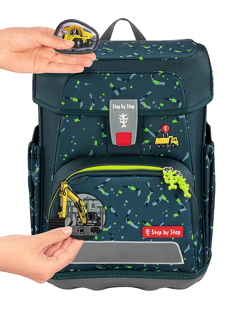 STEP BY STEP | Schultaschen Set 5tlg CLOUD Bagger Rocco |