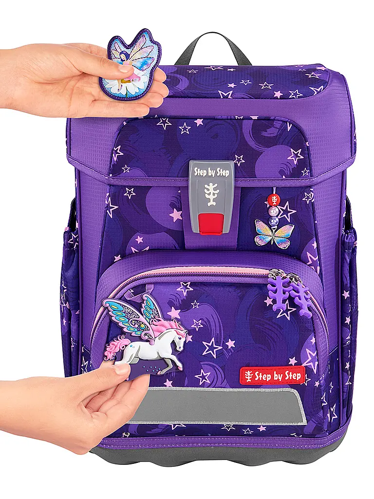STEP BY STEP | Schultaschen Set 5tlg CLOUD Pegasus Liv | Lila