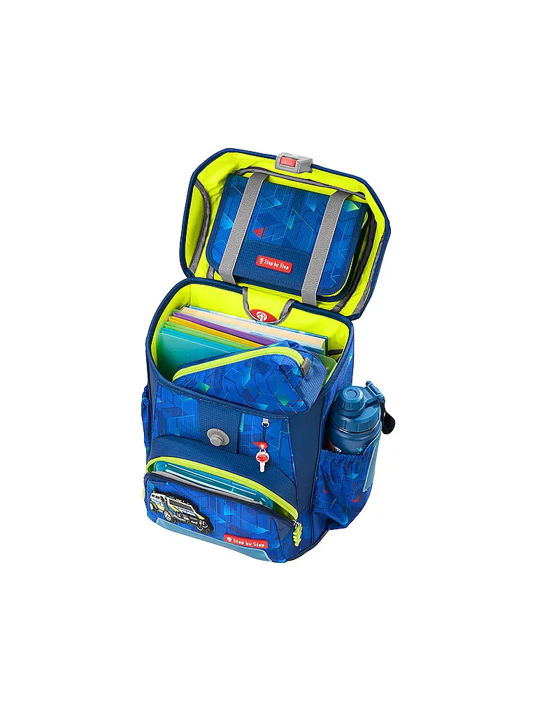 STEP BY STEP | Schultaschen Set 5tlg CLOUD Police Truck Char | 