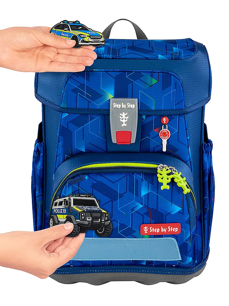 STEP BY STEP | Schultaschen Set 5tlg CLOUD Police Truck Char | 