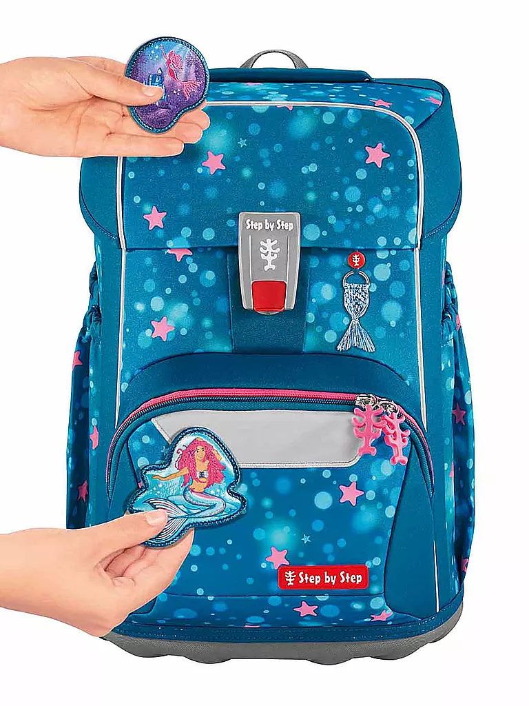 STEP BY STEP | Schultaschen Set 5tlg GIANT Mermaid Lola | schwarz