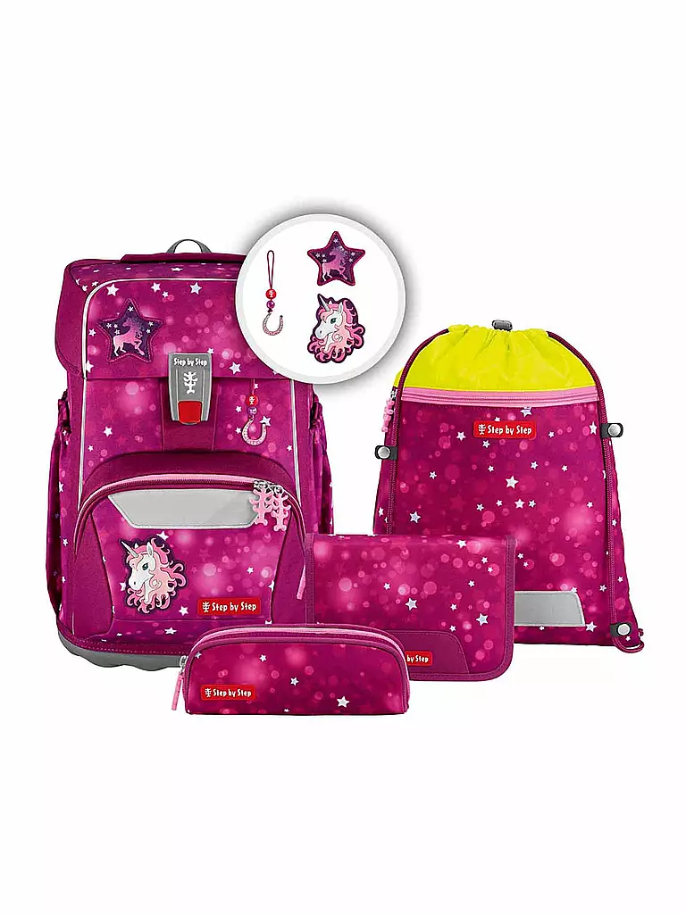 STEP BY STEP | Schultaschen Set 5tlg GIANT Unicorn Nuala  | lila