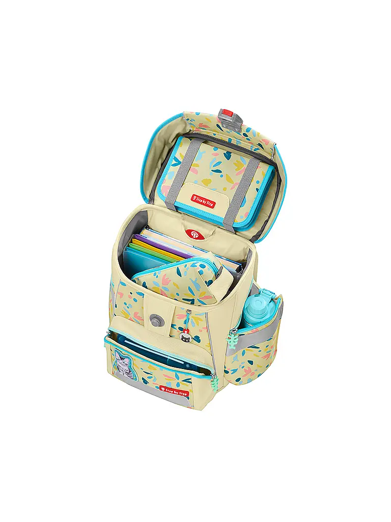 STEP BY STEP | Schultaschen Set 5tlg SPACE Cat Lilly  | Creme