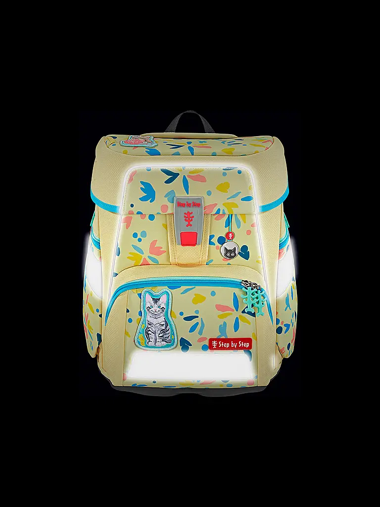 STEP BY STEP | Schultaschen Set 5tlg SPACE Cat Lilly  | Creme