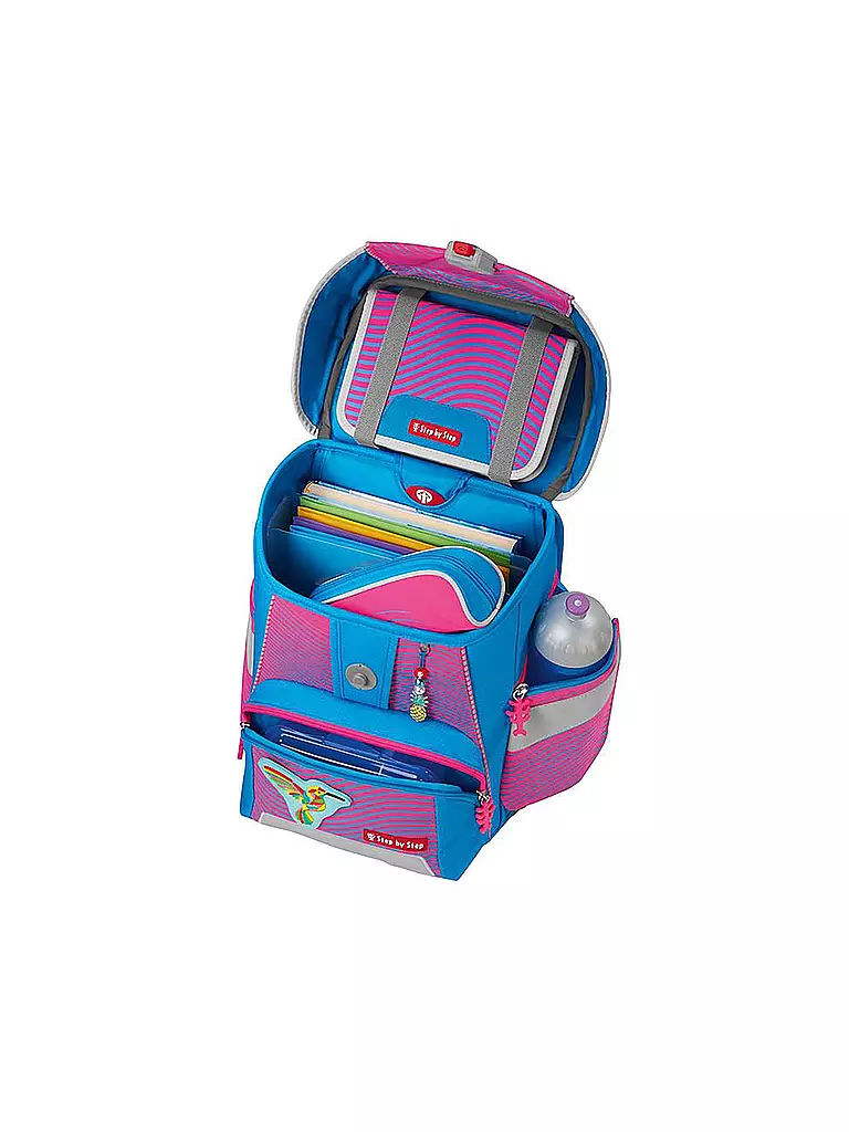 STEP BY STEP | Schultaschen Set 5tlg SPACE Neon Kolibri Kaja  | pink