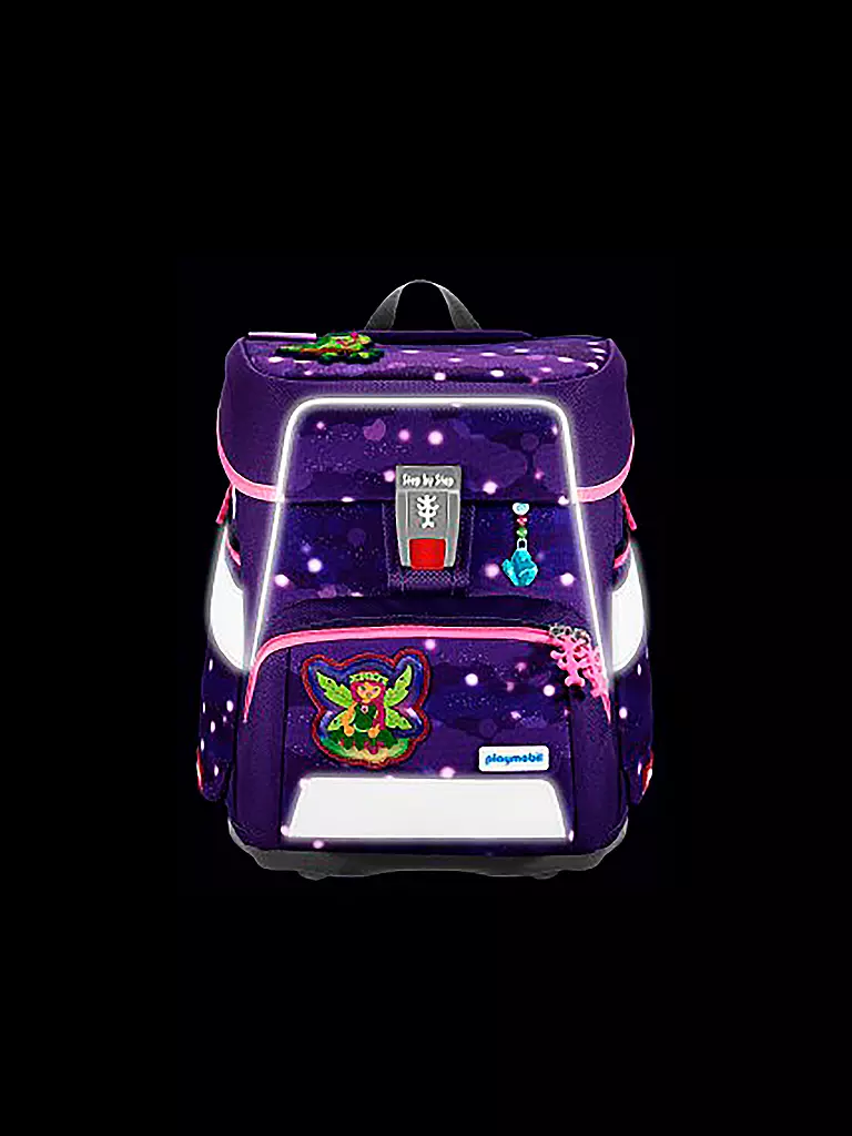 STEP BY STEP | Schultaschen Set 5tlg SPACE Playmobil Adventures of Ayuma Leavi | lila