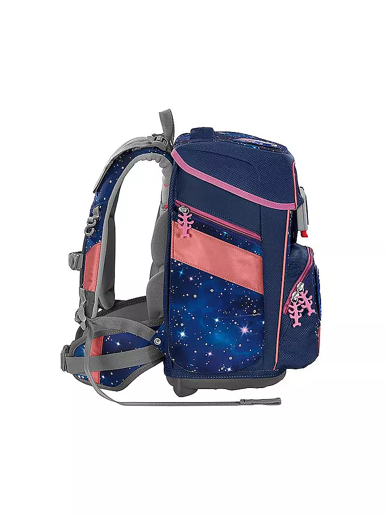 STEP BY STEP | Schultaschen Set 5tlg SPACE Reflect Star Seahorse Zoe | dunkelblau