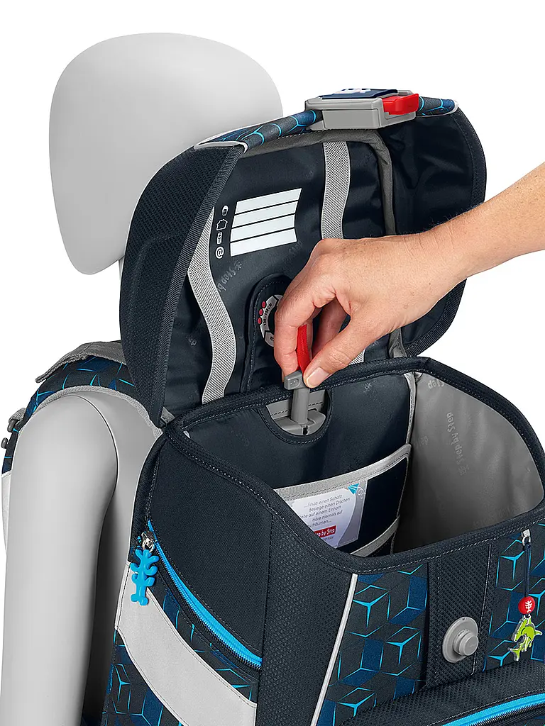 STEP BY STEP | Schultaschen Set 5tlg SPACE Shine Shark Dexte | Schwarz