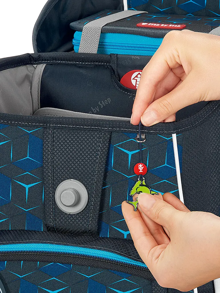 STEP BY STEP | Schultaschen Set 5tlg SPACE Shine Shark Dexte | Schwarz