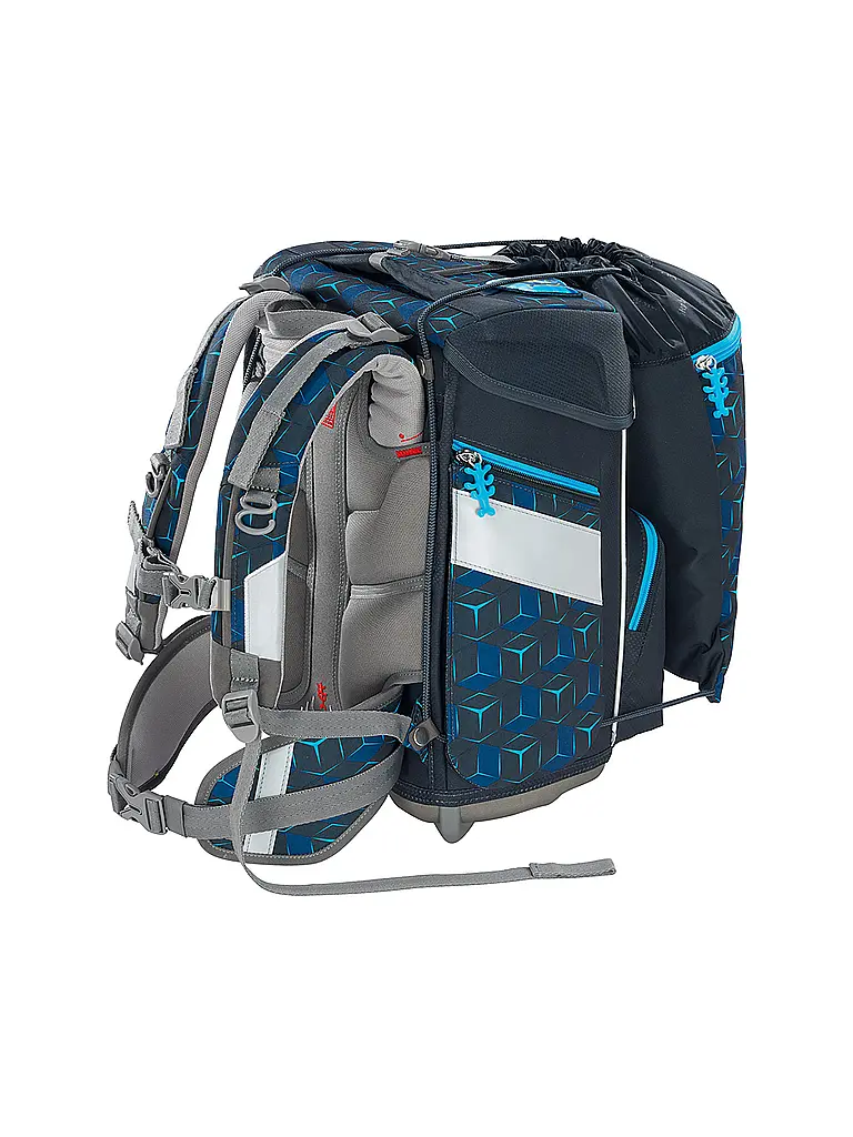 STEP BY STEP | Schultaschen Set 5tlg SPACE Shine Shark Dexte | Schwarz