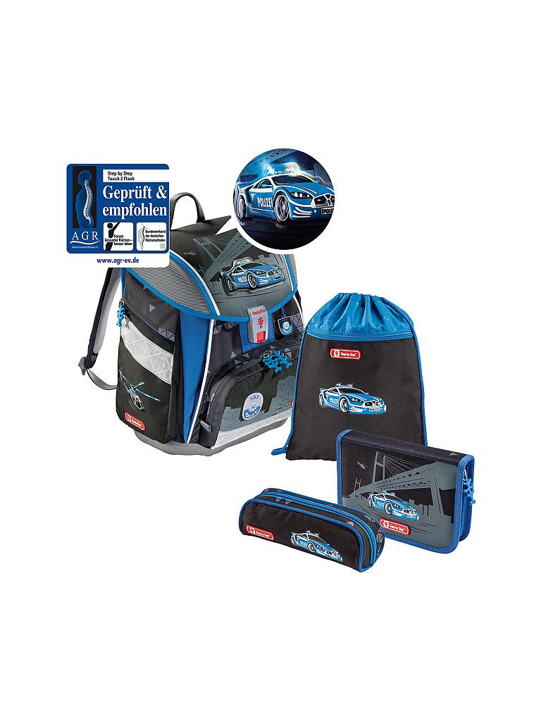 STEP BY STEP | Schultaschen-Set "Touch 2 Flash" 4-tlg. (Nachtpolizei) | 