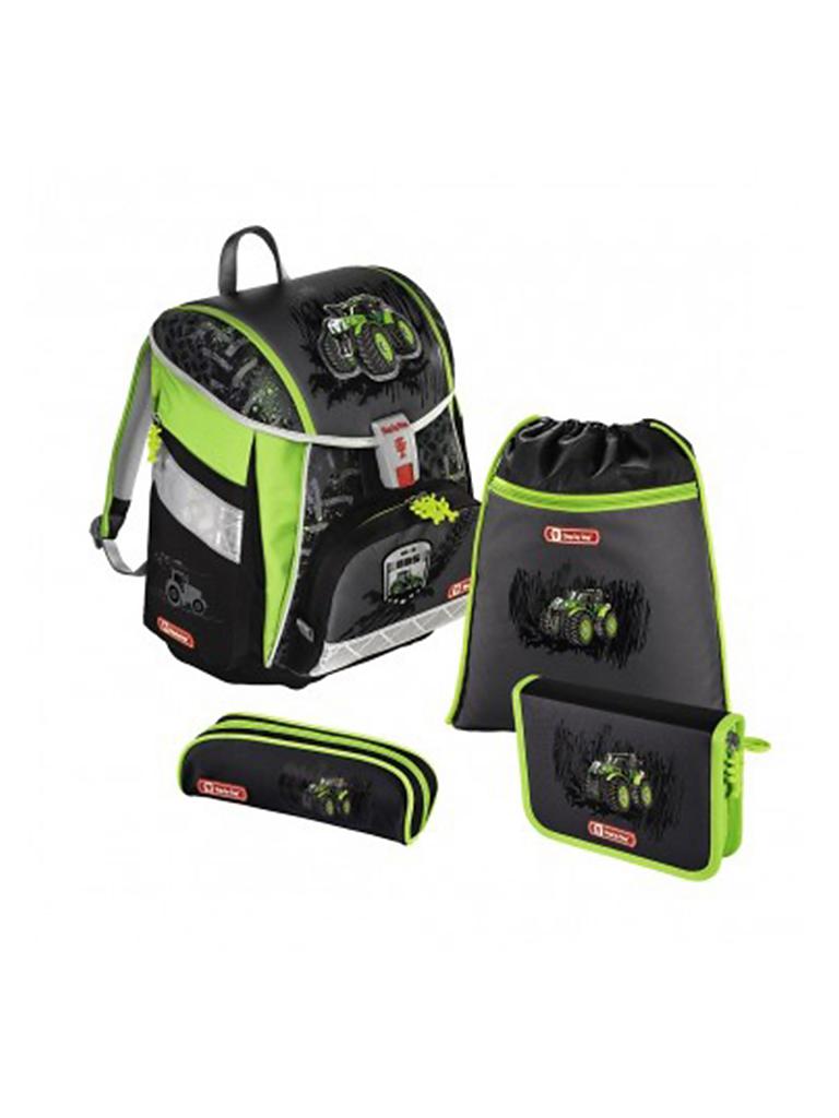 STEP BY STEP | Schultaschen-Set  "Touch" 4-tlg. (Green Traktor) | keine Farbe