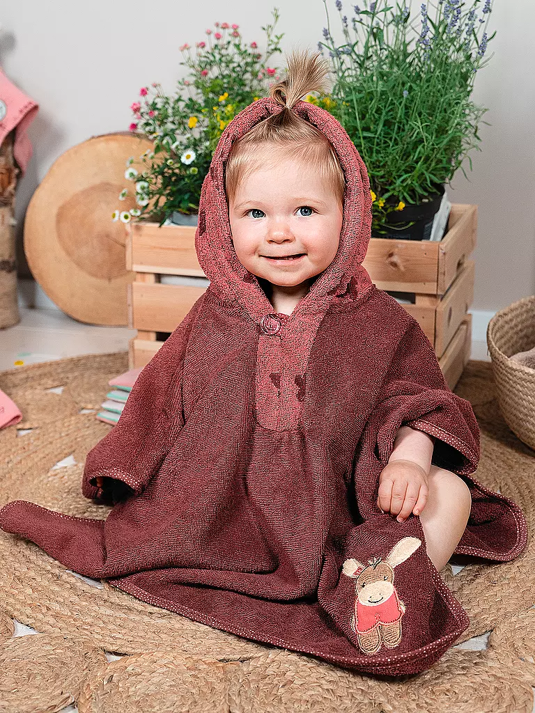STERNTALER | Badeponcho EMMILY  | dunkelrot