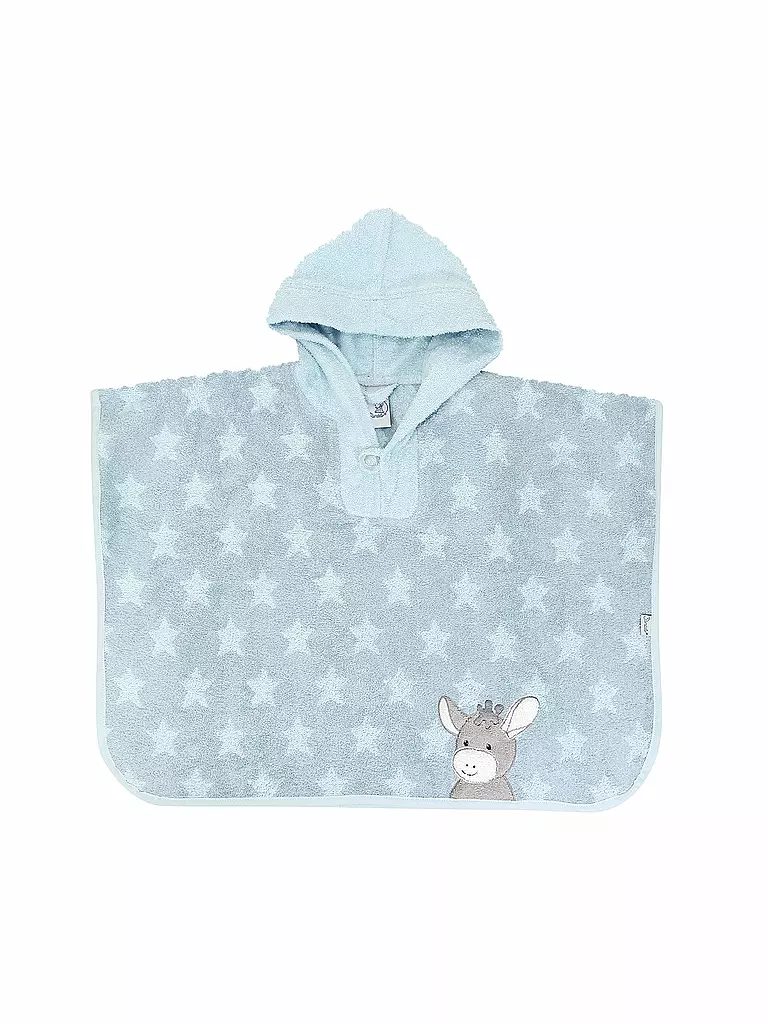 STERNTALER | Kinder Badeponcho " Emmi " 50x70 cm | blau