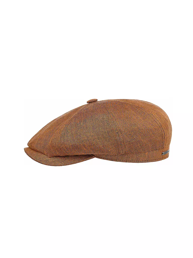 STETSON | Leinen Schiebermütze | rot