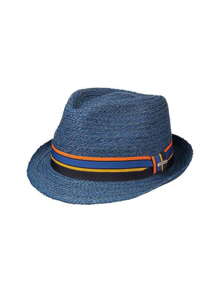 STETSON | Strohhut "Trilby" | blau