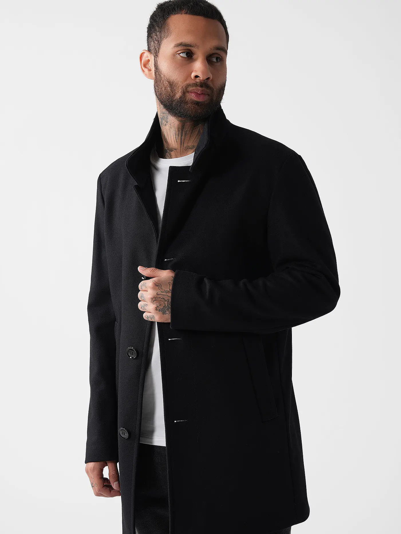 STRELLSON | Mantel Regular Fit FINCHLEY 2.0 | schwarz
