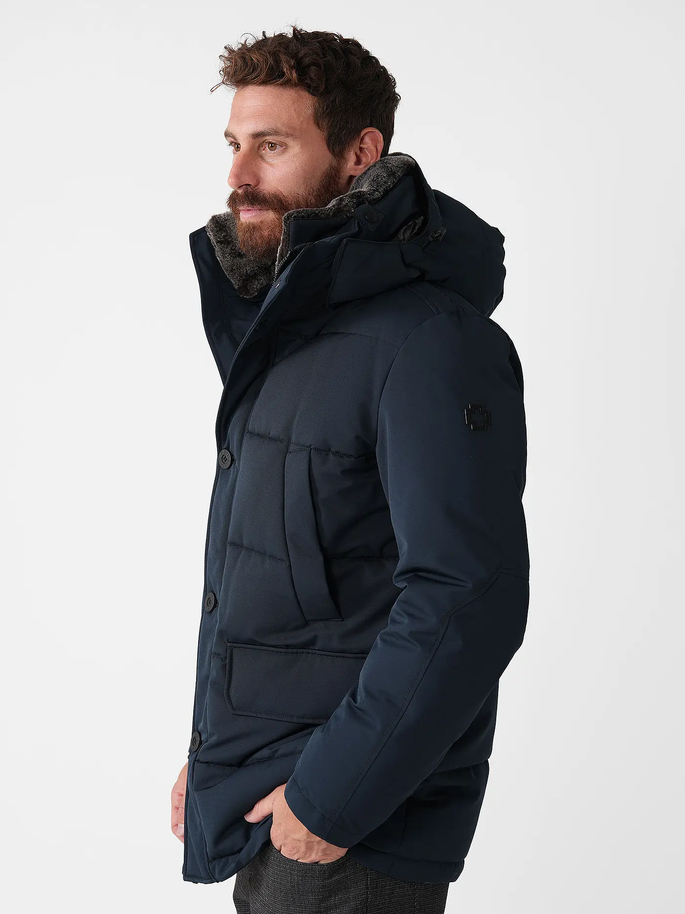 STRELLSON | Steppjacke PLAZA | dunkelblau