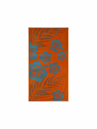 STUCO | Velours-Strandtuch 90x170cm Palm Hibiskus