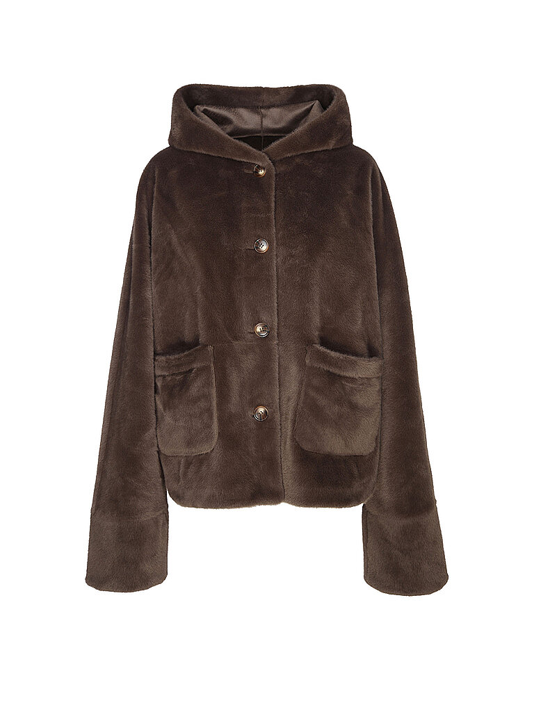 Wendejacke in Felloptik RYLEE braun 36 damen