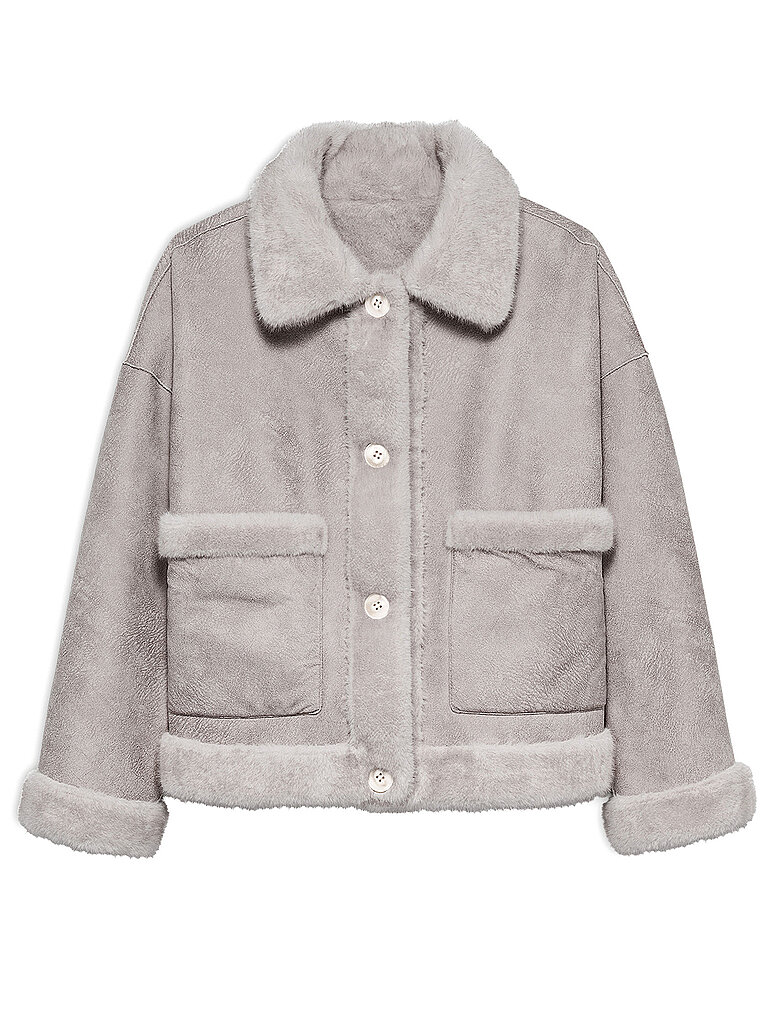 STUDIO AR Wendejacke in Felloptik FAJE grau | 44