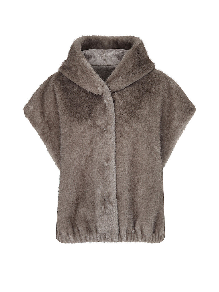 STUDIO AR Wendegilet in Felloptik OLENA hellbraun | 38
