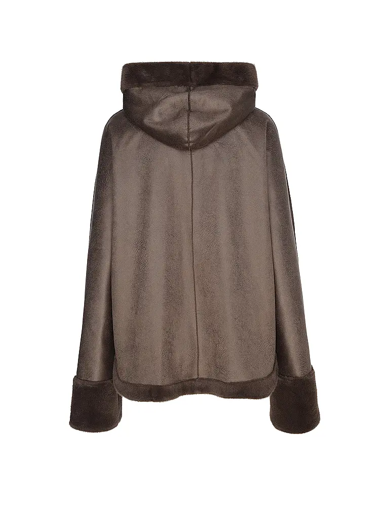 STUDIO AR | Wendejacke in Felloptik RYLEE  | Braun
