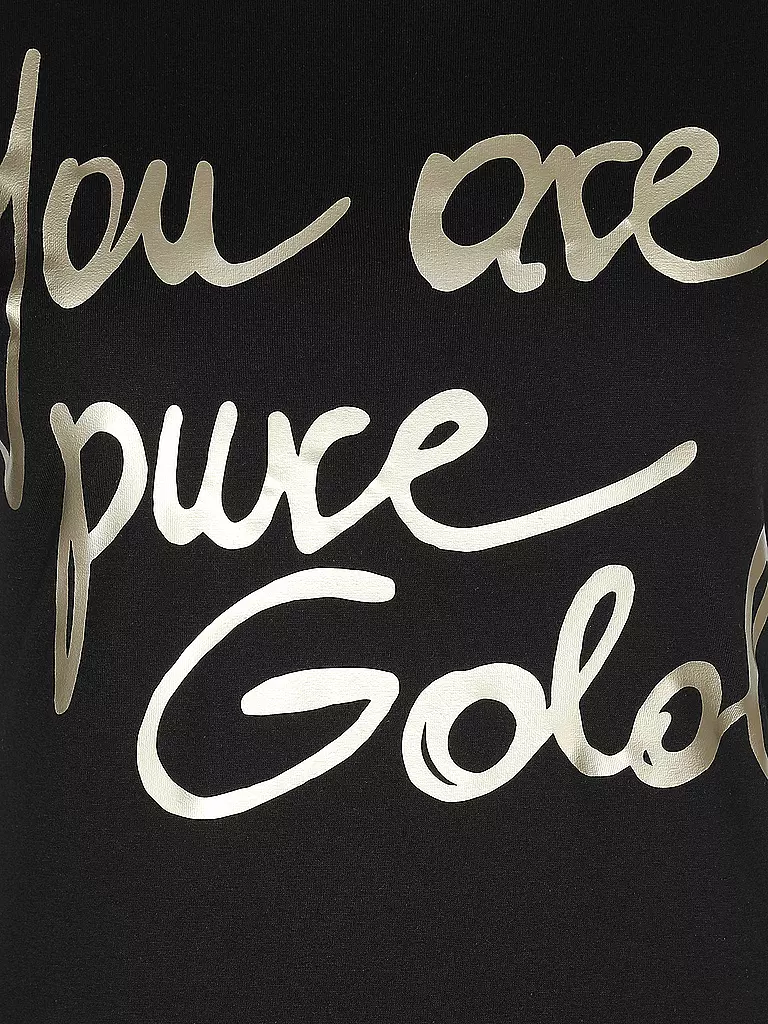 STUDIO JFK | T-Shirt YOU ARE PURE GOLD | schwarz
