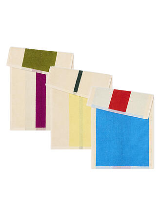 SUITE702 | Gästetuch Gästetuch 3x30x50cm COMBED COTTON Aqua/Fuchsia/Yellow