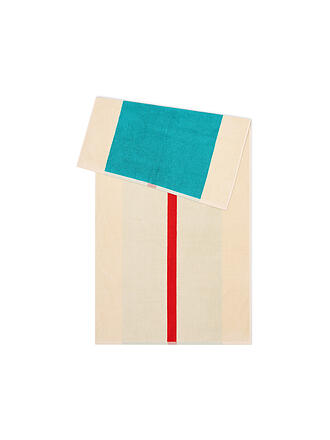SUITE702 | Duschtuch 70x140cm COMBED COTTON Red/Turquoise