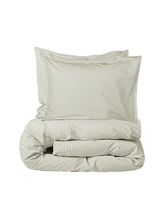 SUITE702 | Perkal Bettwäsche 70x90cm/140x200cm Olive-Ecru