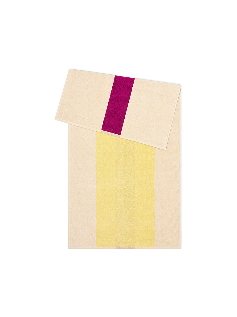Duschtuch 70x140cm COMBED COTTON Yellow/Fuchsia gelb baby