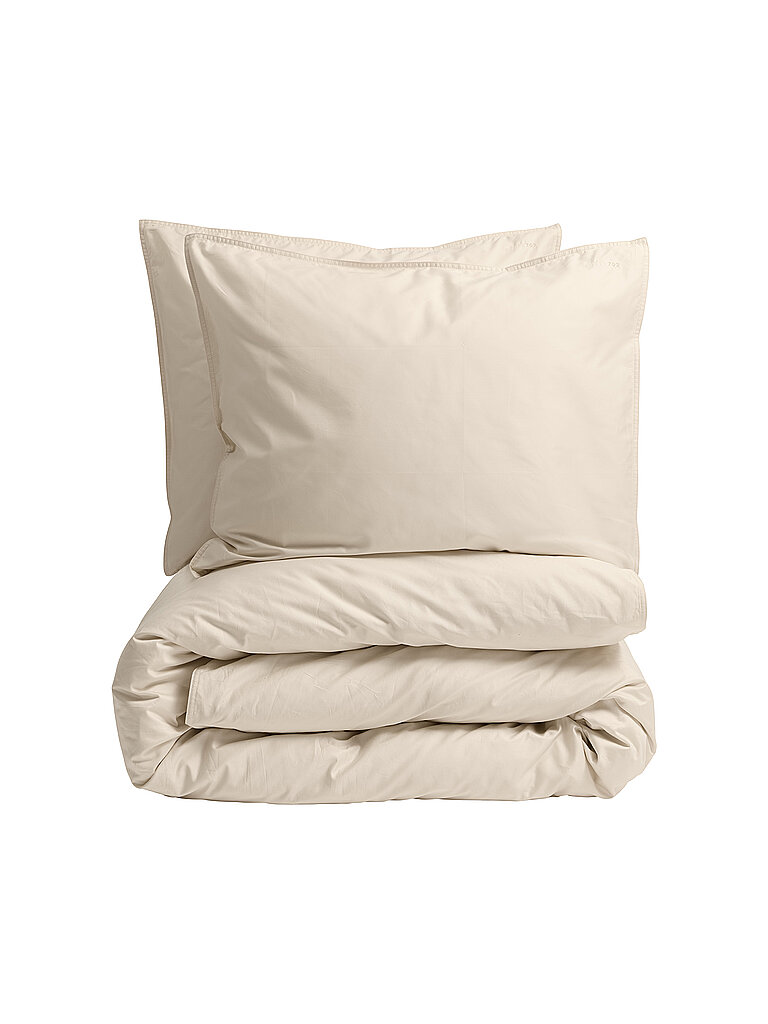 SUITE702 Satin Bettwäsche 70x90cm / 140x200cm Ecru creme