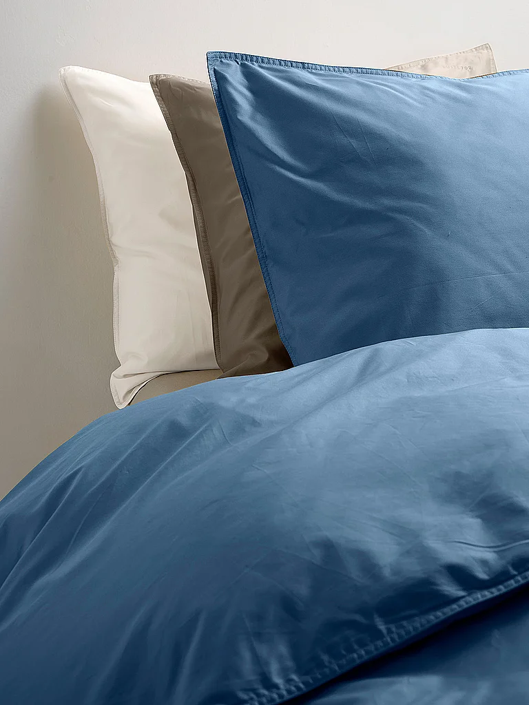 SUITE702 Ropa de cama de satén 70x90cm / 140x200cm Azul Océano azul oscuro