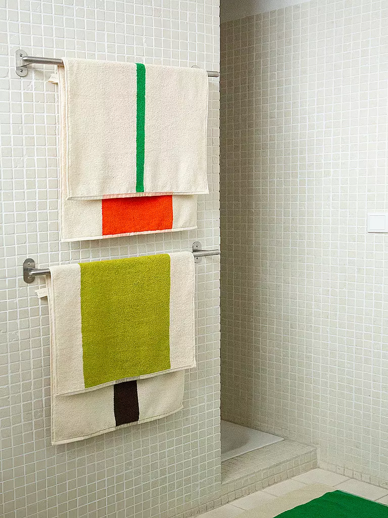 SUITE702 | Handtuch 50x100cm MARTENS AND MARTENS Brown/Lime  | grün