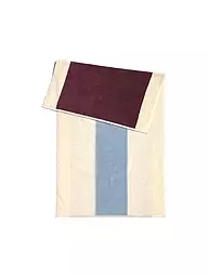 SUITE702 | Handtuch 50x100cm MARTENS AND MARTENS Sky Blue/Bordeaux  | dunkelrot
