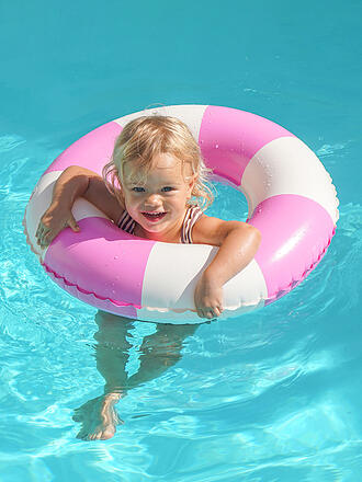 SUNNYLIFE | Kinder Mini-Schlauchpoolring - Poolparty Magenta-Streifen