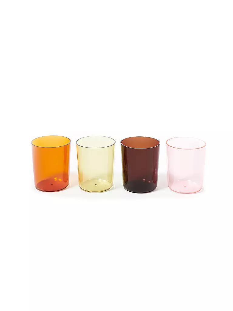 SUNNYLIFE | Glas 4er Set Poolside Highball Tumbler Set | transparent