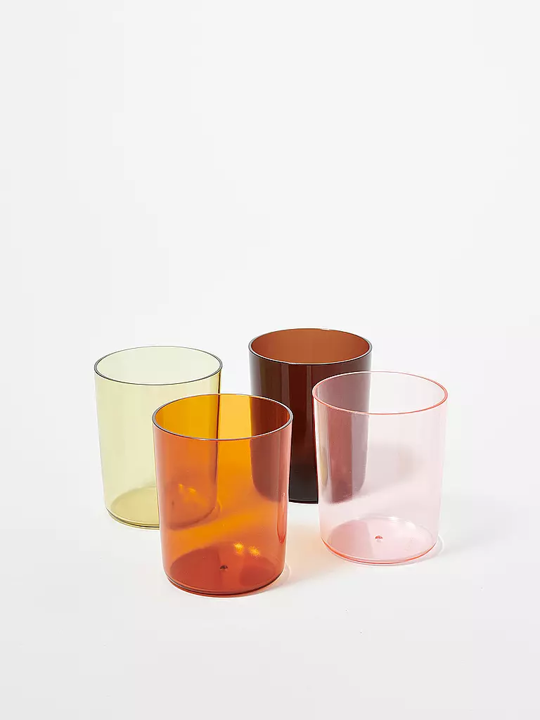 SUNNYLIFE | Glas 4er Set Poolside Highball Tumbler Set | transparent