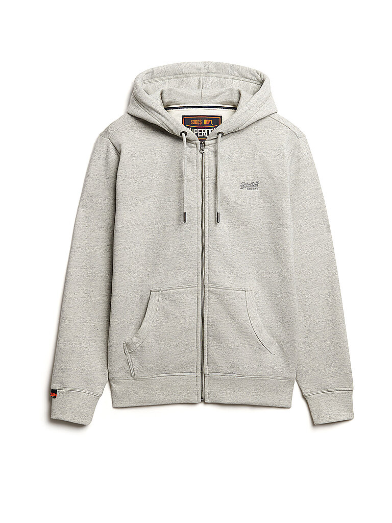 SUPERDRY Sweatjacke grau | S Image