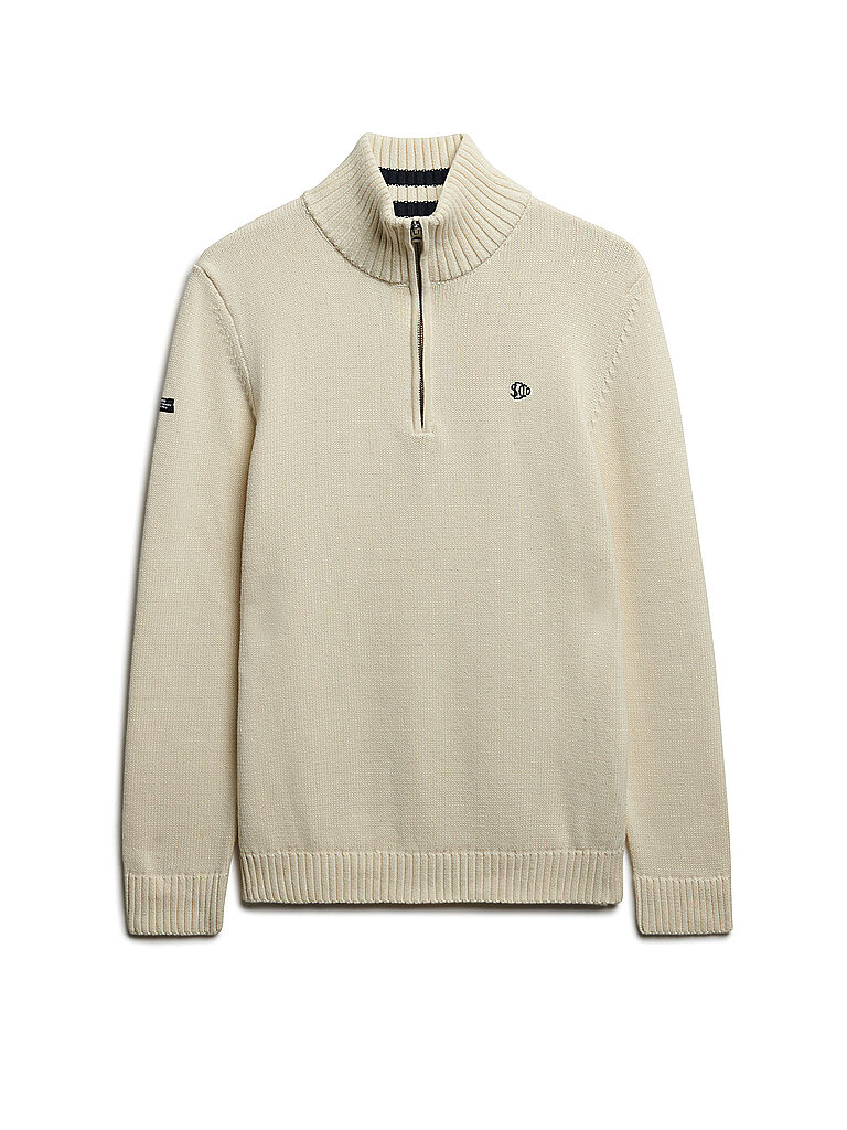 SUPERDRY Troyer Sweater  creme | XXL