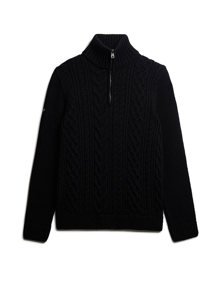 SUPERDRY Troyer Pullover JACOB blau | XL