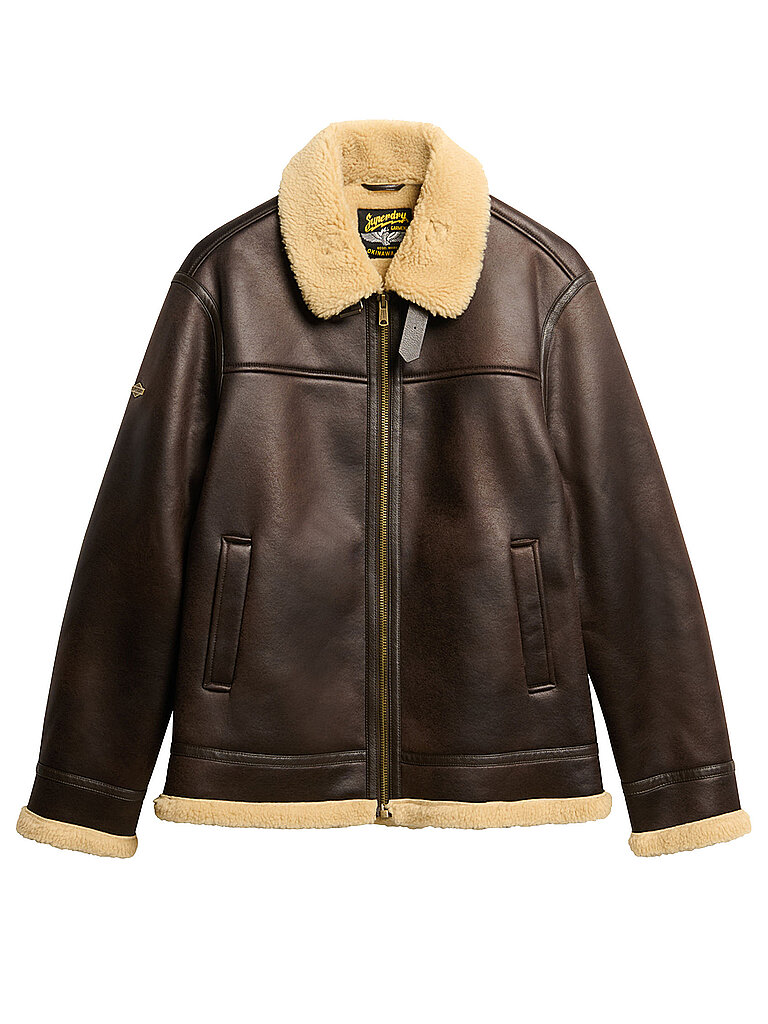 Blouson in Lederoptik braun L herren