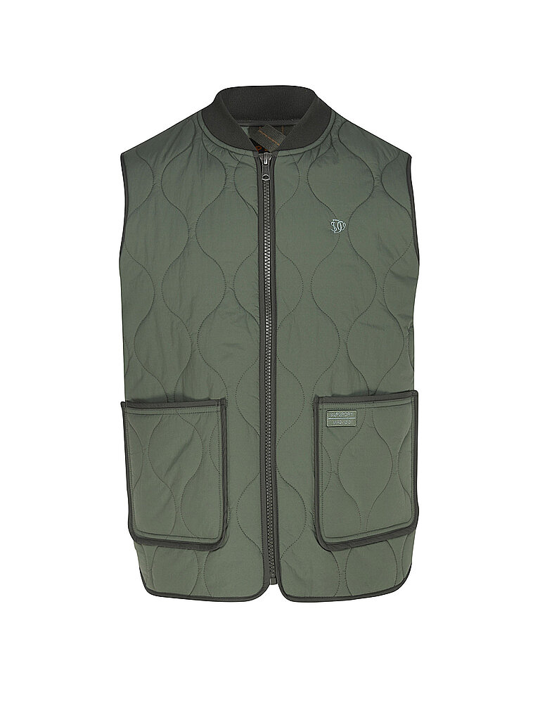 SUPERDRY Steppgilet  grün | L