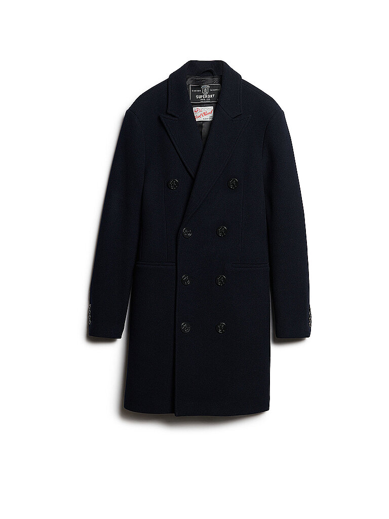 SUPERDRY Wollmantel dunkelblau | XL