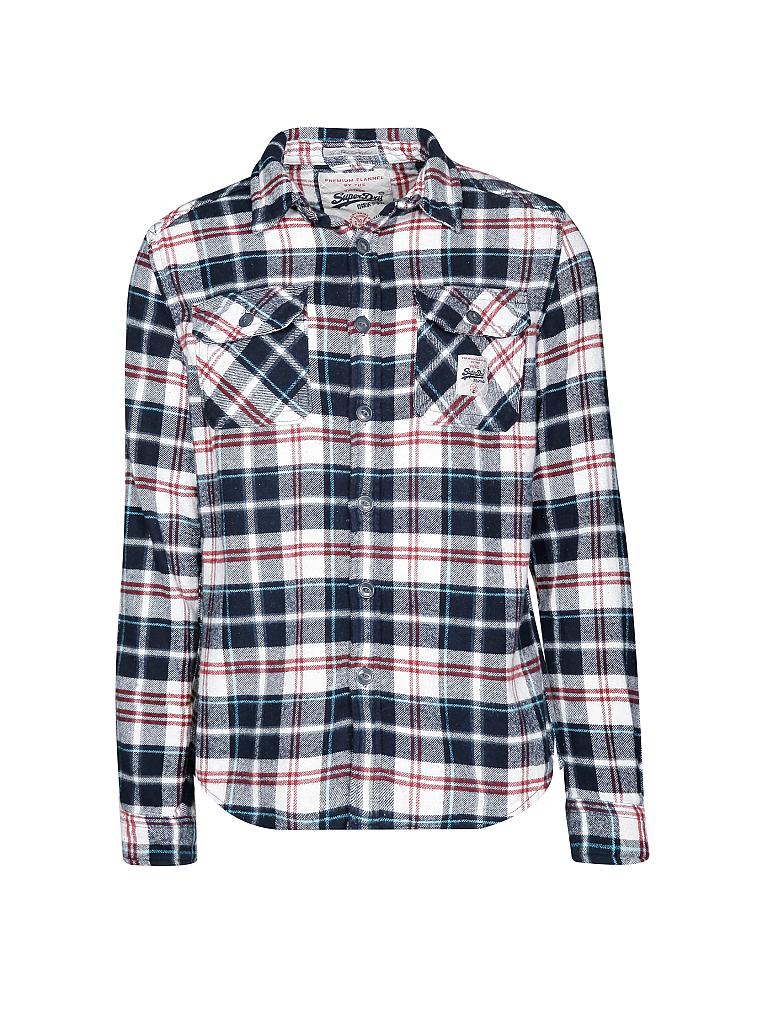 SUPERDRY | Flanellhemd | blau