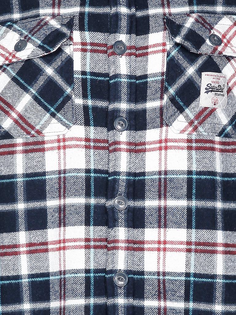 SUPERDRY | Flanellhemd | blau